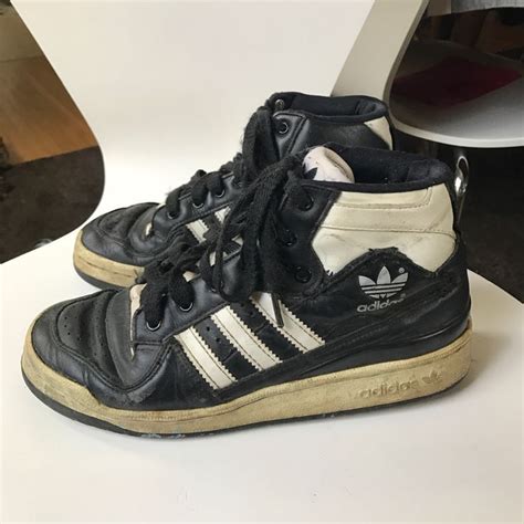 old school adidas leather shoes.